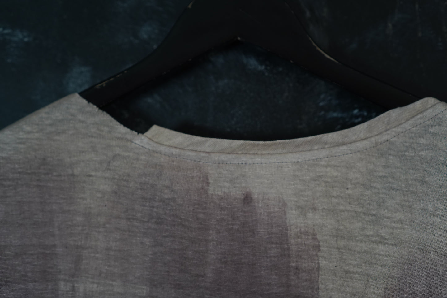 Naturally Dyed Linen T-shirt L #386