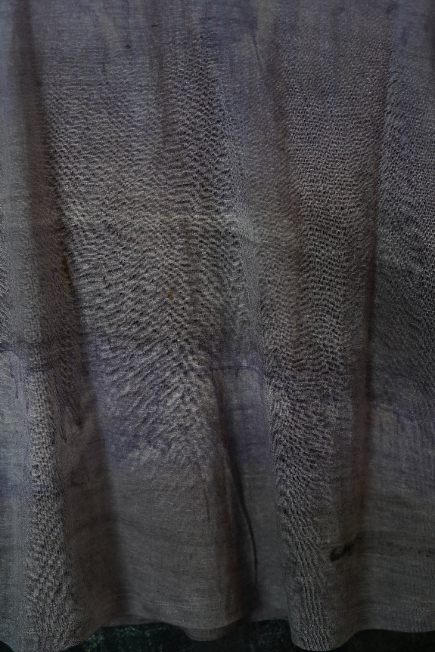 Naturally Dyed Linen T-shirt L #389