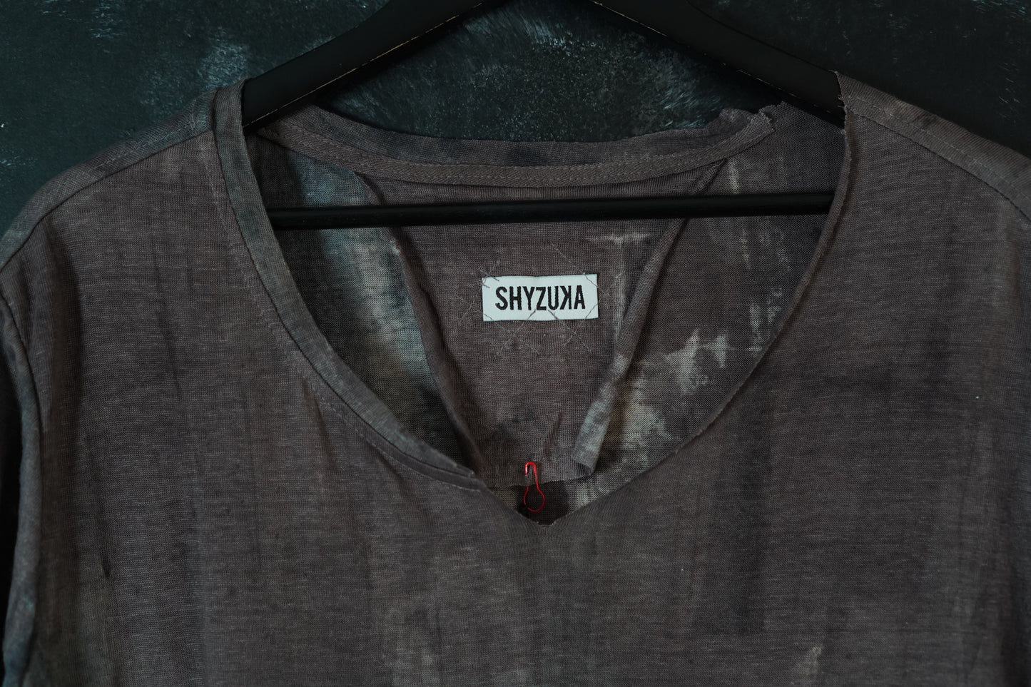 Naturally Dyed Linen T-shirt L #392