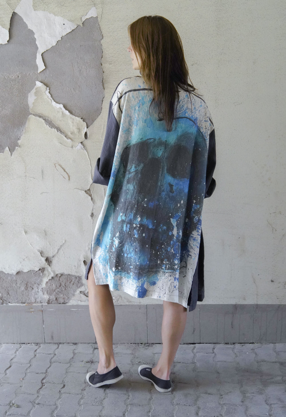 Skull Linen Duster