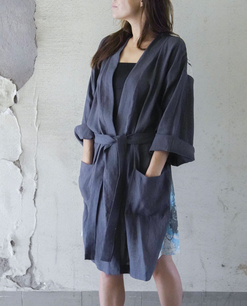 Skull Linen Duster